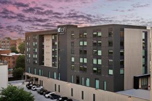 a rendering of the exterior of an apartment building at Aloft Kansas City Country Club Plaza in Kansas City