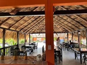Restaurace v ubytování Bacalar Sunshine