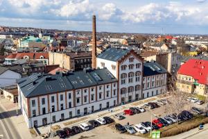 Udsigt til Bielsko-Biała eller udsigt til byen taget fra lejligheden