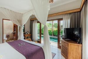 TV a/nebo společenská místnost v ubytování Desa Swan Villas & SPA, Keramas