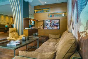 Гостиная зона в Motel One Manchester-Royal Exchange