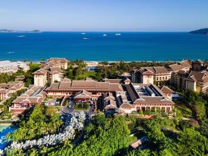 an aerial view of a resort with the ocean at The Ritz-Carlton Sanya, Yalong Bay in Sanya