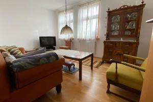 Χώρος καθιστικού στο Charmante Bauernhofwohnung in Lautertal