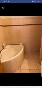 Koupelna v ubytování Patak apartman