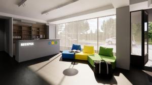 Area tempat duduk di Hotel Active Stadium