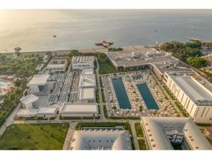 an overhead view of a large building with a pool at Swandor Hotels & Resorts - Kemer in Kemer