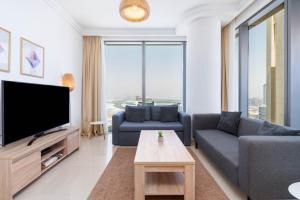 Unified Vacation Homes-1 Bed Apt with Stunning View-High floor-Free Pool Gym 휴식 공간