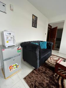 Posezení v ubytování Omuts one bed airbnb with swimmingpool