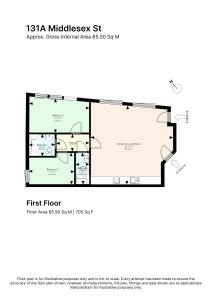 a floor plan of the first floor of a house at Imperial liverpool street apartments in London
