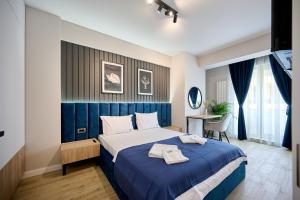 Voodi või voodid majutusasutuse Azul Apartment in Infinity Beach Resort - parking toas +42 fotot