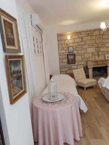 Postel nebo postele na pokoji v ubytování Vogklis House
