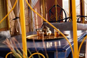 Posezení v ubytování Riad Parfums de OUARZAZATE