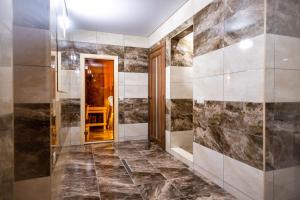 Koupelna v ubytování Lidia chalets
