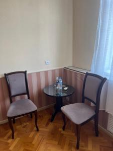 Posezení v ubytování Barvy Dnipra