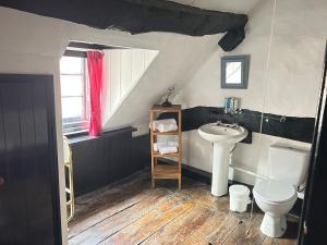 a bathroom with a sink and a toilet at Bassa Villa in Bridgnorth