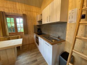 Kuchyň nebo kuchyňský kout v ubytování Camping de Uitwijk