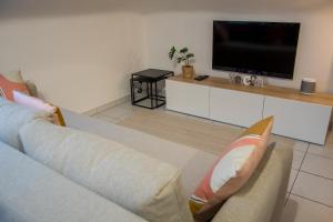 TV a/nebo společenská místnost v ubytování Trudo Loft + 5 fotografií