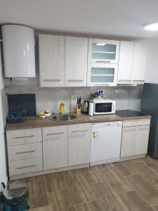 Kuchyň nebo kuchyňský kout v ubytování Apartmani - Kladovski Konak
