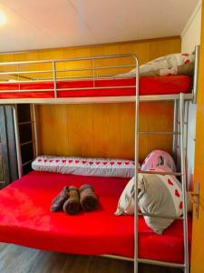 Postel nebo postele na pokoji v ubytování Wohnung Tchiyaka