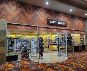 a gift shop with the doors open in a mall at Gold Country Casino Resort in Oroville