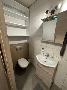 Koupelna v ubytování Beregi Apartman