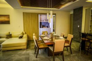 Istumisnurk majutusasutuses Solmare Apartments & Suites
