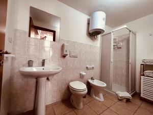 Koupelna v ubytování B&B Porta Grande