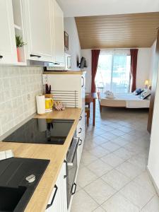 Kuchyň nebo kuchyňský kout v ubytování Apartments Marija