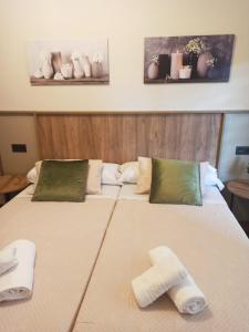 Giường trong phòng chung tại Casa andaina