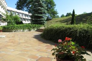 A garden outside Retro Hotel Suza