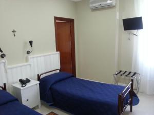 TV a/nebo společenská místnost v ubytování Terme Gorga Hotel