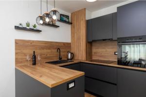 A kitchen or kitchenette at Apartment Karlovac Center