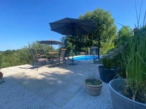 Bazén v ubytování Relax House Lara in Krapinske Toplice nebo v jeho okolí
