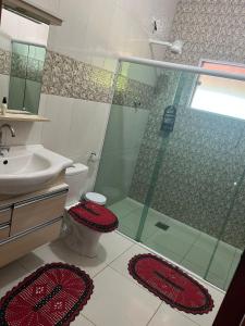 Kúpeľňa v ubytovaní Chácara Sonho Realizado