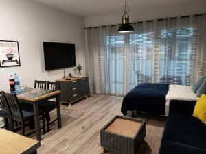 Μια τηλεόραση ή/και κέντρο ψυχαγωγίας στο Apartament Studio Cafe - Baltic Park II