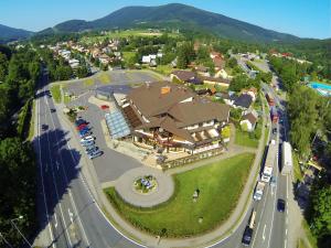 Widok na góry z tego hotelu