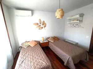 1 dormitorio con 2 camas en una habitación en LA BOTICA DEL MONASTERIO, en Sahagún