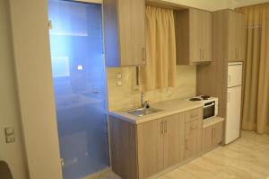 A kitchen or kitchenette at Ammos Apartments