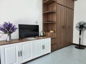 TV a/nebo společenská místnost v ubytování Starfish house