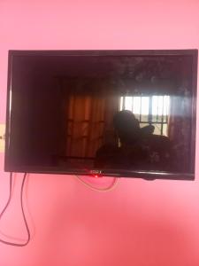 TV a/nebo společenská místnost v ubytování Bamboo Savanna Villas