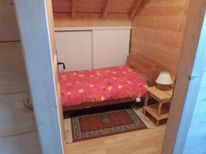 En eller flere senge i et værelse på Chalet Montagne Pontis face Ecrins