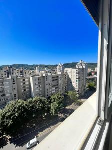 a view from the window of a apartment at ELITE Brcanska Malta in Tuzla