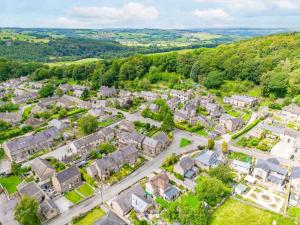 an aerial view of a residential suburb at Nine Ladies in Matlock