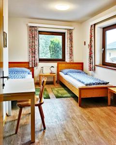 Postel nebo postele na pokoji v ubytování Ferienwohnung Eichler