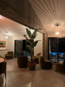 Posezení v ubytování Le Petit Hôtel de Pianottoli-Caldarello
