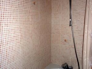 a bathroom with a shower with a toilet and a sink at Appartement Avoriaz, 2 pièces, 5 personnes - FR-1-314-165 in Morzine