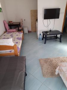 TV a/nebo společenská místnost v ubytování Lustica bay/Krtole