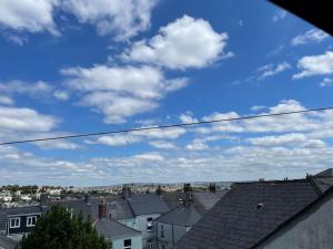 a view of a city from a roof at Large self contained 1 bedroom flat with parking. in Plymouth