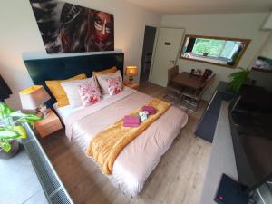 Postel nebo postele na pokoji v ubytování B&B Immerloopark
