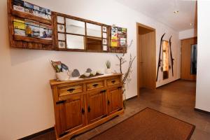 Kuchyň nebo kuchyňský kout v ubytování Apartment Marent Garten Chalet